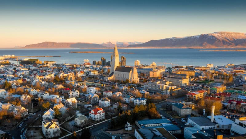 Downtown Reykjavik Iceland