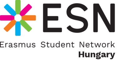 ESN Hungary logo with colorful starburst and text.