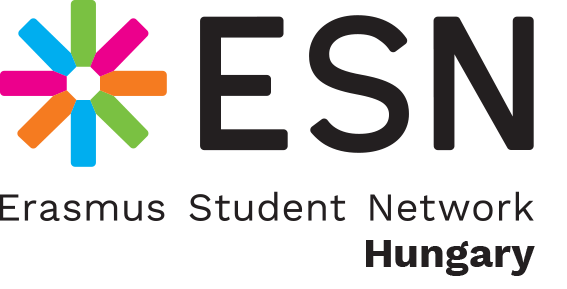ESN Hungary logo with colorful starburst and text.
