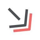 Three overlapping check marks in black, gray, and red.