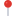 Red, round location pin icon on a white background.
